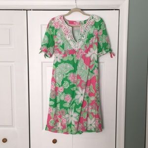 Lilly Pulitzer classic pink and green dress